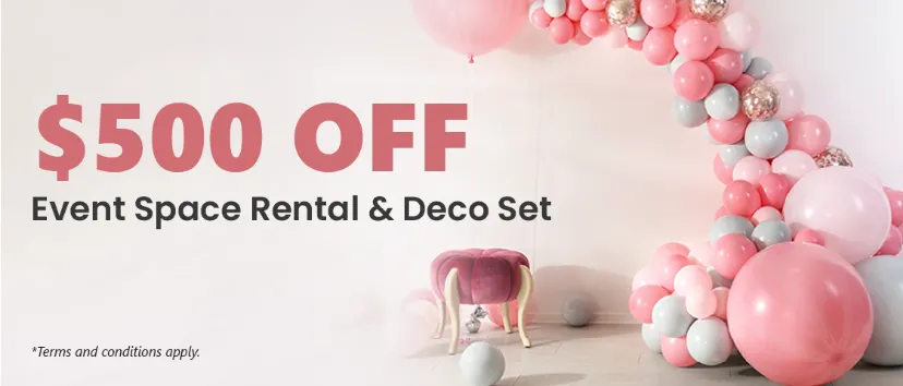 Image 160: $500 OFF Event Space Rental & Deco Set