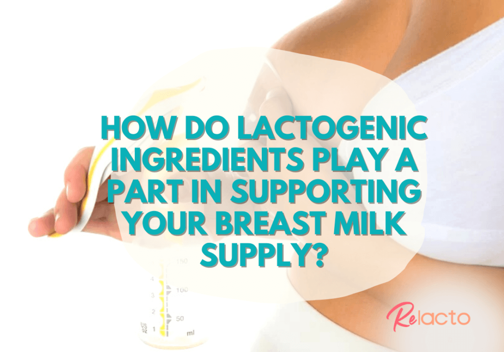 How do lactogenic ingredients play a part in supporting your breast milk supply - ReLacto