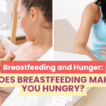 Mother breastfeeding and feeling hungry
